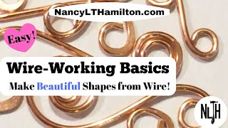 Wire Working Basics How to create beautiful shapes from wire [upl. by Brana945]