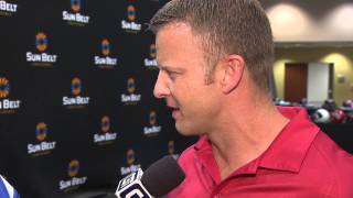 Bryan Harsin 1 on 1 at Sun Belt Media Day [upl. by Alimhaj]