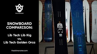 Snowboard Comparison Lib Tech Golden Orca vs Lib Tech Lib Rig [upl. by Maier]