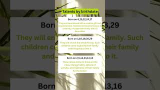 Talents by birthdate astrology zodiac [upl. by Rendrag]