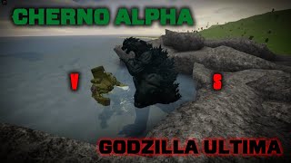 GODZILLA ULTIMA VS CHERNO ALPHA  Roblox Kaiju Arisen 50 [upl. by Latreshia]