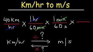 How To Convert From Kmhr to ms and ms to Kmhr  With Shortcut [upl. by Sivram]