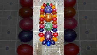 0 1 2 3 and Mini Colorful Balloons Pop Reverse ASMR Satisfying [upl. by Ylecara832]