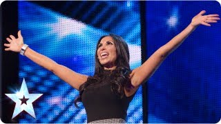 Francine Lewis with her many impressions  Week 2 Auditions  Britains Got Talent 2013 [upl. by Ennahteb]