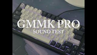 GMMK PRO Sound Test  Gateron Yellows on PC Plate [upl. by Wilfrid]