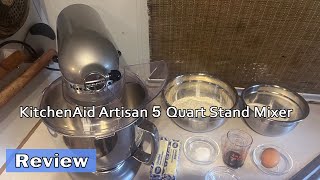 KitchenAid Artisan 5 Quart Stand Mixer  Review 2025 [upl. by Amles680]