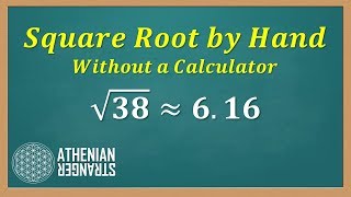 Find Square Root by Hand without Calculator [upl. by Levania]