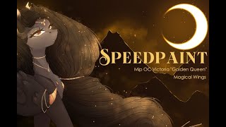 MLP Speedpaint  Golden Queen ✨ [upl. by Eelanaj]