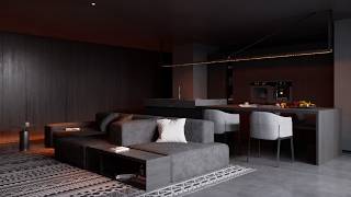 Modern Villa Interior Animation  immersive visualization [upl. by Naejamron]