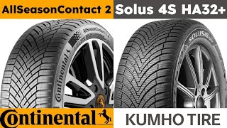 Continental AllSeasonContact 2 vs Kumho Solus 4S HA32 [upl. by Assirat912]