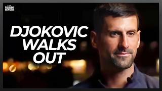 Host Goes Quiet as Novak Djokovic Walks Off Interview After Question Backfires [upl. by Areta]