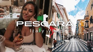 ITALY VLOG LAST DAY  EXPLORING THE ITALIAN SEASIDE TOWN OF PESCARA [upl. by Tillio]