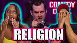 Jim Jefferies Religion Pt1 BLACK COUPLE REACTS [upl. by Dagny]