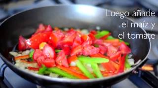 Cómo hacer fajitas vegetarianas  Recetas saludables [upl. by Drofub]