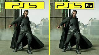 The Matrix Awakens PS5 Pro vs PS5  Can PS5 Pro handle this UE5 Tech Demo better than base PS5 [upl. by Alolomo441]