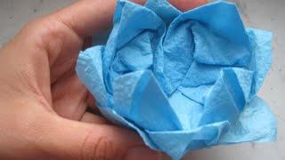 Fiore di Ninfea da un Tovagliolo di cartaHow to fold a napkin flower [upl. by Eak545]