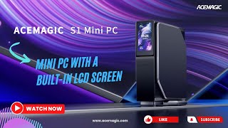 ACEMAGIC S1 MiniPC Intel Alder Lake N95 an innovative mini PC with a builtin LCD Screen💻🤩🚀 [upl. by Groves505]