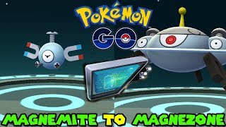 Evolving MAGNEMITE TO MAGNEZONE IN POKEMON GO  MAGNETIC LURE EVOLUTION [upl. by Chane872]