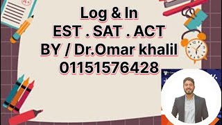 📕Log amp ln  Qs  EST SAT amp ACT  By  DrOmar khalil 01151576428 [upl. by Florida620]