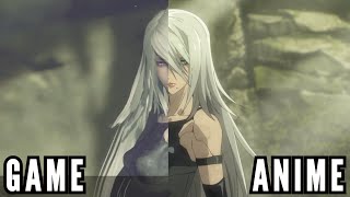 Nier Automata vs Nier Anime ep 7 [upl. by Eitteb]