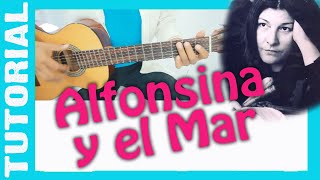 ALFONSINA Y EL MAR en guitarra TUTORIAL [upl. by Gershom]