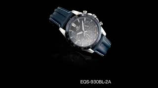 CASIO EDIFICE Solar Powered EQS930BL2A [upl. by Annaillil]