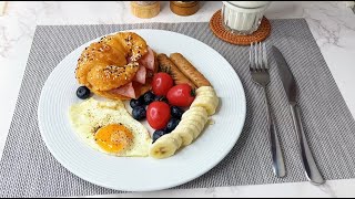 Easy Ham Croissant Sandwich Recipe  Delicious Breakfast [upl. by Nnaecarg12]