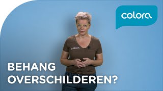 Kan ik behang overschilderen  Verfvragen en tips van de colora coach [upl. by Anippesuig]