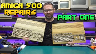 Amiga 500 Repairs Part 1  disk drives and keyboards [upl. by Ennovehc]