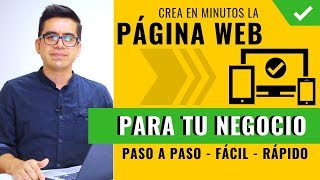 Cómo Crear Una Página Web para Mi Negocio ▶︎ Desde Cero Paso a Paso Profesional y Seguro 👌 [upl. by Haelam199]