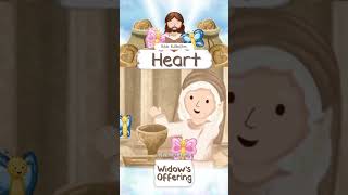 HEART THE WIDOWS OFFERING · THE WIDOWS MITE · BIBLE STORY CHILDREN KIDS CARTOON ANIMATION shorts [upl. by Wait]