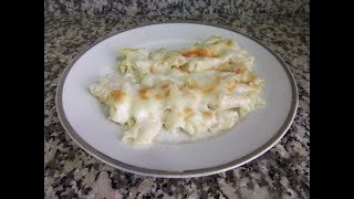 Macarrones con bechamel y queso rallado [upl. by Eellehs79]