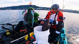 What Rod and Reel I Use To Catch Rockfish Another Great Day of Ocean Kayak Fishing [upl. by Yecnahc]