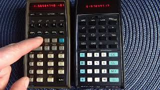 Comparison of the accuracy of trigonometric calculations between HP65 and SI36 calculators [upl. by Mukul470]