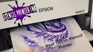 Epson Eko Tank InkJet Stencil M1180M1170 Tattoo Stencil Printer First Start [upl. by Catto752]