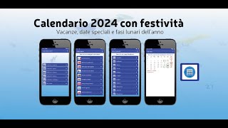 Calendario 2024 con festività [upl. by Yunick]