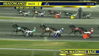 November 16 2024  NonWagering Race 1  NJ Garden State  2 Year Old Colt amp Gelding Trot [upl. by Suryc250]