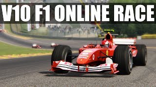 Assetto Corsa  AWESOME V10 F1 Online Race [upl. by Ysnap428]