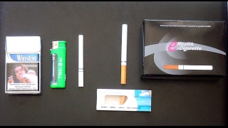 What is Inside of an Electronic E Cigarette Vs Normal Cigarette [upl. by Ycul339]