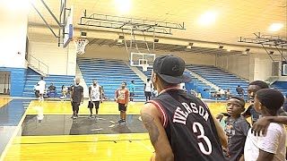 IRL Basketball with Jabari  NBA SuperStar GRANT HILL  VLOG [upl. by Ateinotna]