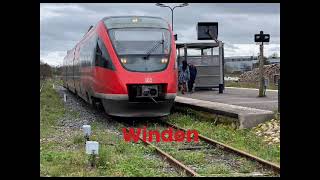 DB Regio Ansagen RB53 Neustadt Weinstraße Hbf  Wissembourg [upl. by Leunad]