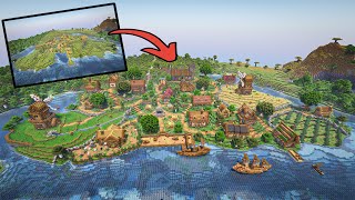 I Transformed an ENTIRE Plains Village in Minecraft [upl. by Achorn43]