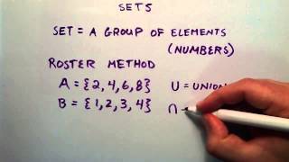 An Introduction to Sets Unions and Intersections  Intermediate Algebra  Lesson 26 [upl. by Appledorf]