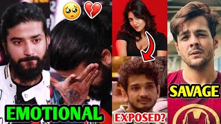 Uk07 Rider Reaction to JOKER Meme…gets Very EMOTIONAL😰  Munawar EXPOSED by Anjali Ashish Elvish [upl. by Tobey887]