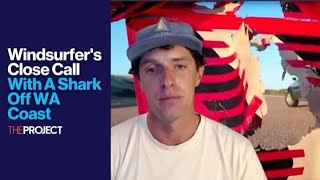 Windsurfers Close Call With A Shark Off WA Coast [upl. by Yboc137]