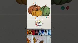 Complementary Colors can help bring the vibrancy down for those perfect fall colors watercolor art [upl. by Llehsad564]