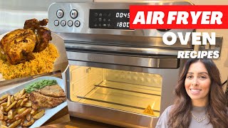 AIR FRYER RECIPES  HYSapientia AIR FRYER OVEN  Lightly Dusted Cod amp Chips amp Rotisserie Chicken [upl. by Allana]