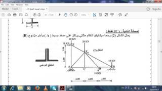 حساب الانظمة المثلثية بإستعمال برنامج MDSolids [upl. by Shelah]