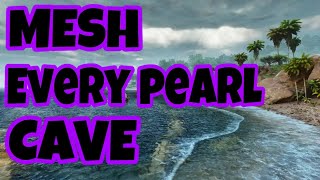 HOW TO MESH EVERY PEARL CAVE ON ARK ASCENDED Ark Survival Ascended [upl. by Xirdnek]