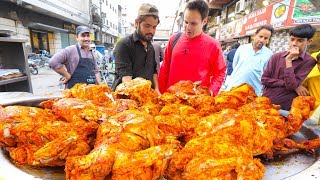 Street Food IFTAR in Karachi for RAMADAN EXTREME Chicken Chargha  IFTARI Street Food in Pakistan [upl. by Hollander527]